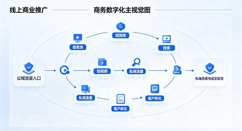 红星区线上商业推广怎么做？全域流量闭环搭建与低成本转化实战指南